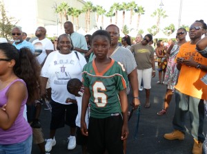 Pompano Chiefs player attended the even after thier first game