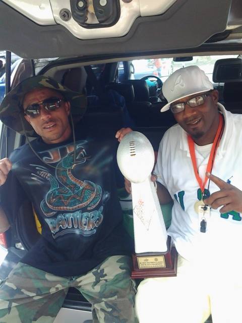 Gainesville Rattlers 6U coaches with their Hotbed Championship Trophy earned Saturday with a win over MOT