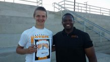 Ryan at 2014 Hotbed Combine w/ Director Brandon Odoi