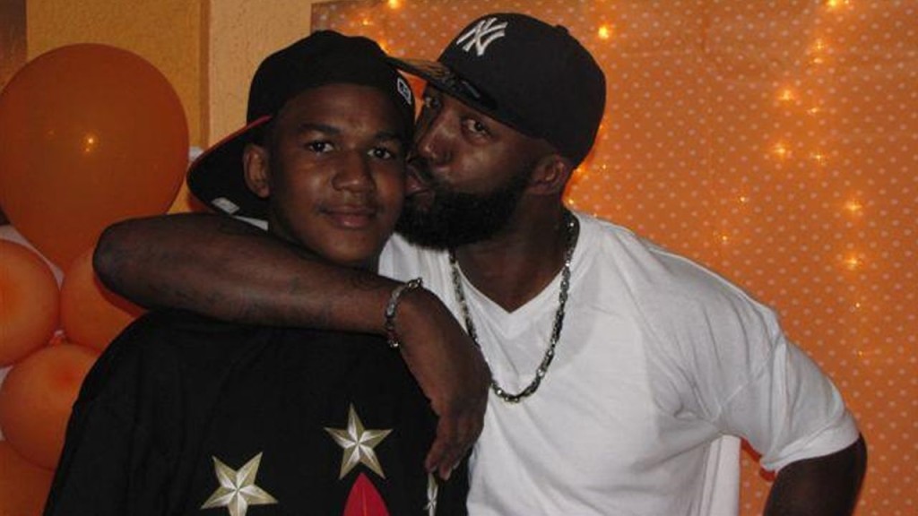 trayvon martin with dad