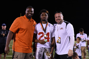 Dedrick Stanley with Brandon Odoi and Roger Anderson