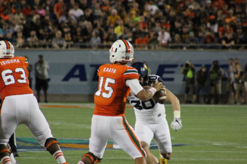 Miami quarterback Brad Kaaya tied the school's bowl record with four passing touchdowns. He threw for 282 yards en route to being named the Russell Athletic Bowl MVP.